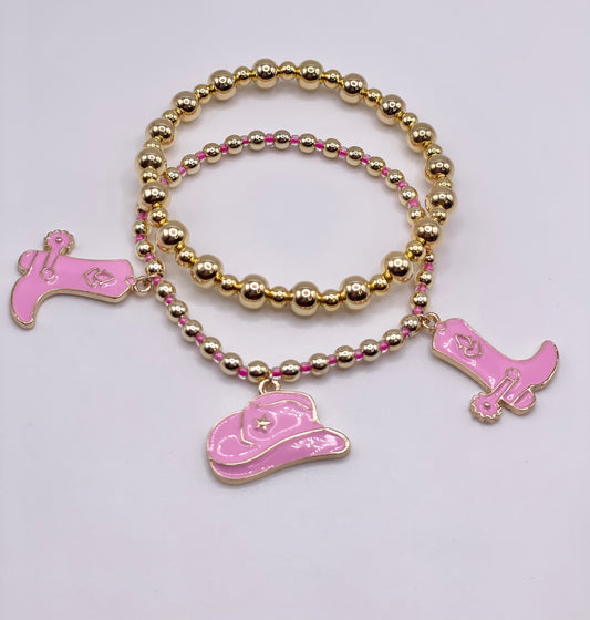 Coastal Cowgirl 2 piece Hot Pink set